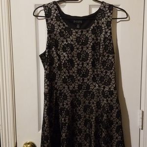 Black flower dress
